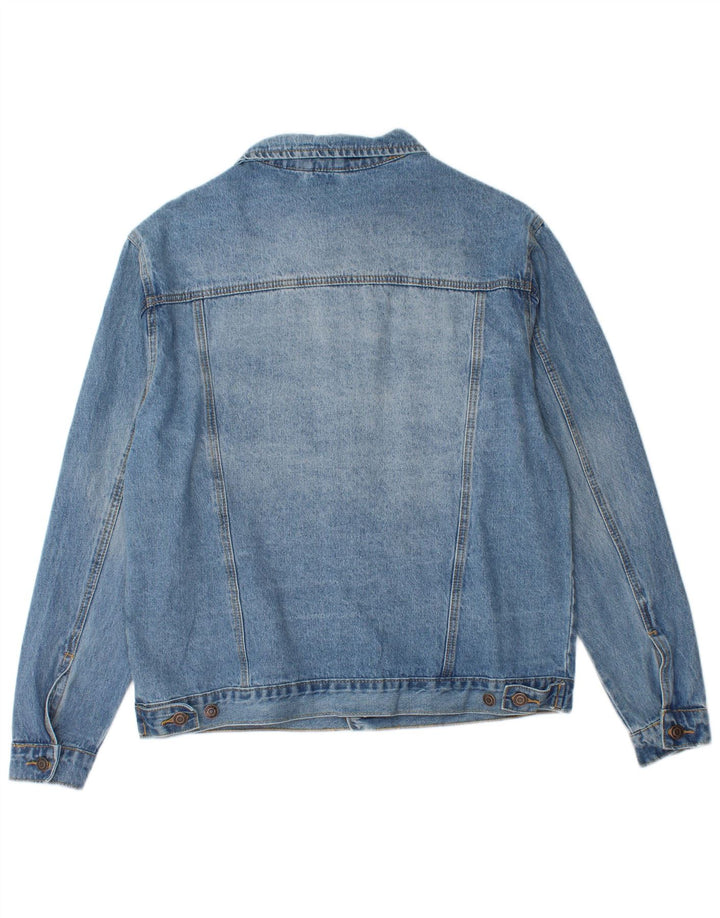 SCOUT Mens Denim Jacket UK 38 Medium Blue Cotton