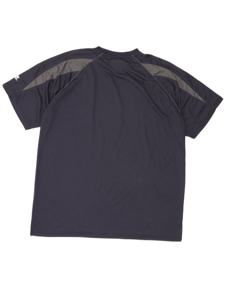 RUSSELL ATHLETIC T-shirt alta da uomo 2XL Poliestere color block blu navy