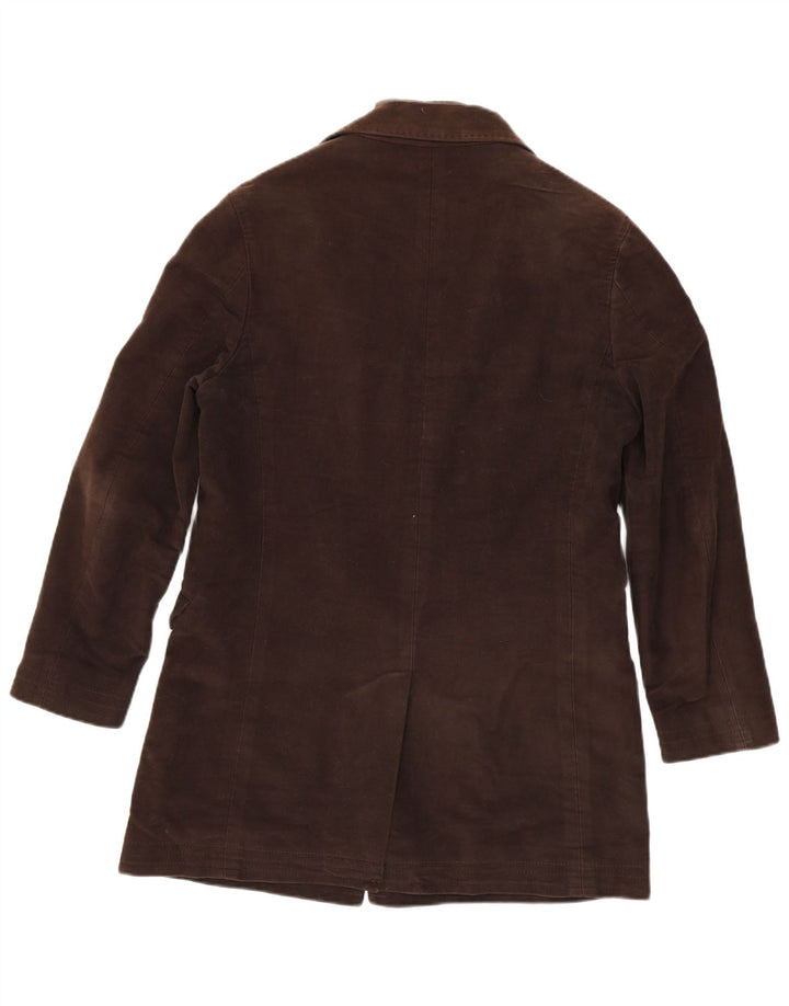 Giacca blazer da uomo a 3 bottoni Massimo Dutti EU 48 cotone marrone medio