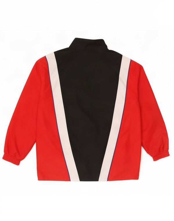 Fila Mens Graphic Reversible Tracksuit Top Jacket Medium Red Colourblock