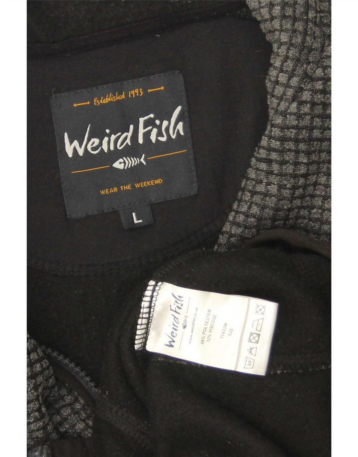 Giacca in pile da uomo Weird Fish UK 40 Large Poliestere grigio