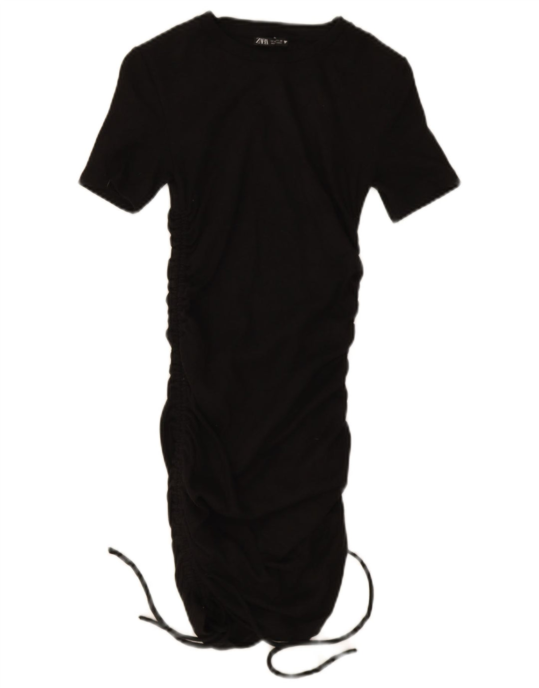 Abito aderente da donna Zara UK 12 cotone nero medio
