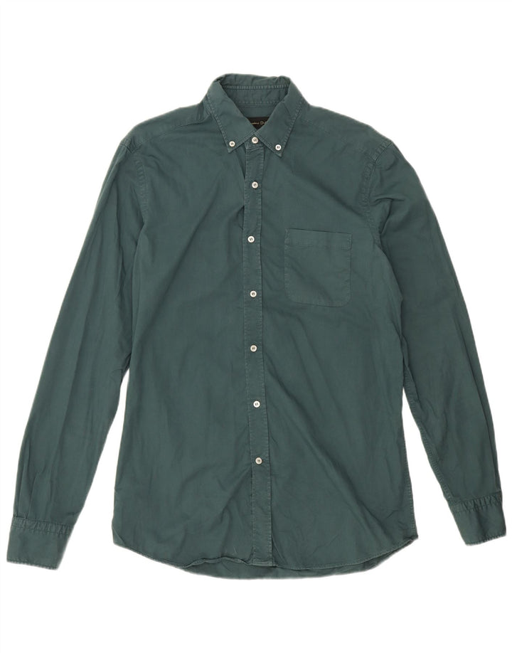 Camicia Uomo Massimo Dutti Cotone Verde Medio