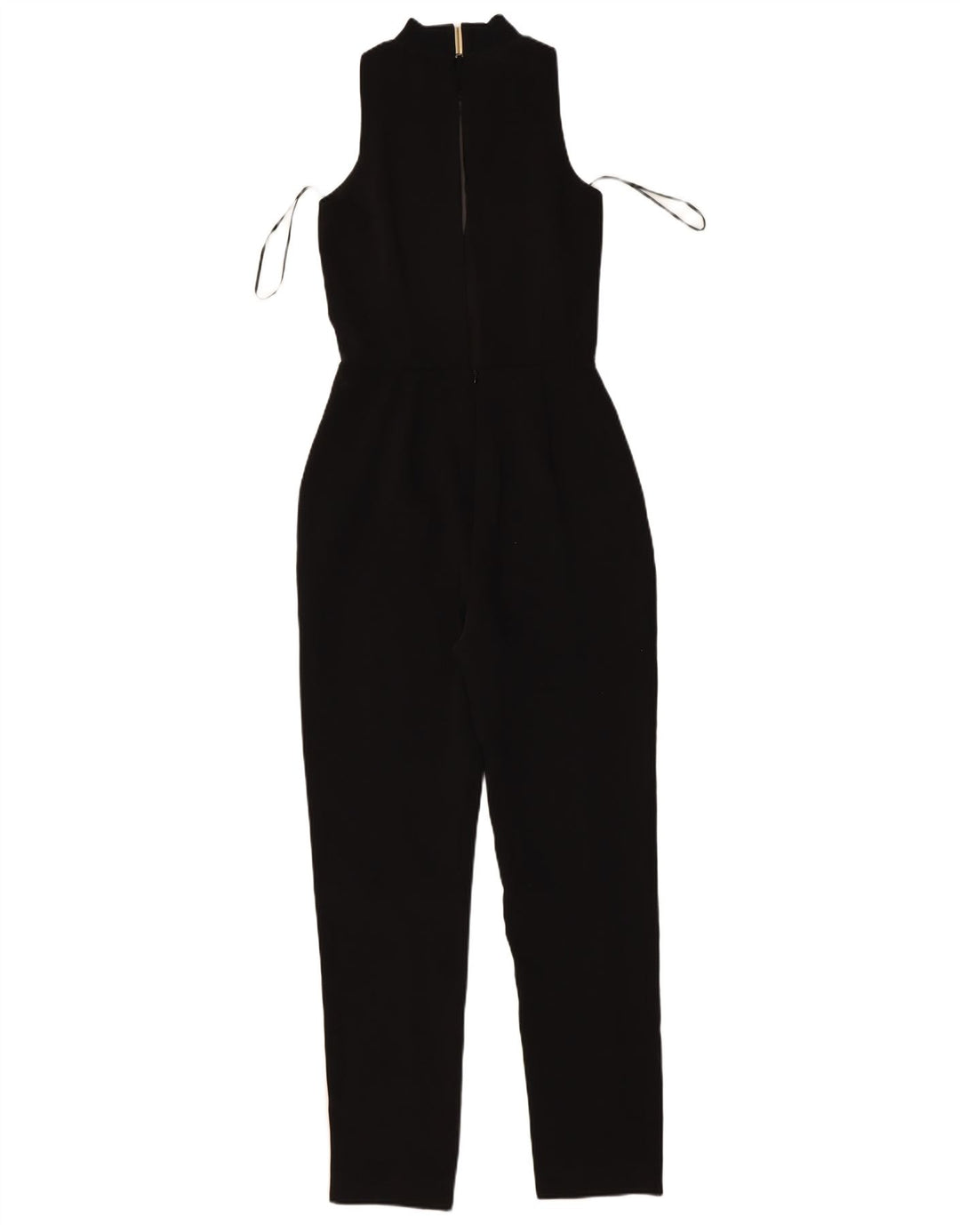REISS Womens Sleeveless Jumpsuit UK 6 XS  Black Polyester