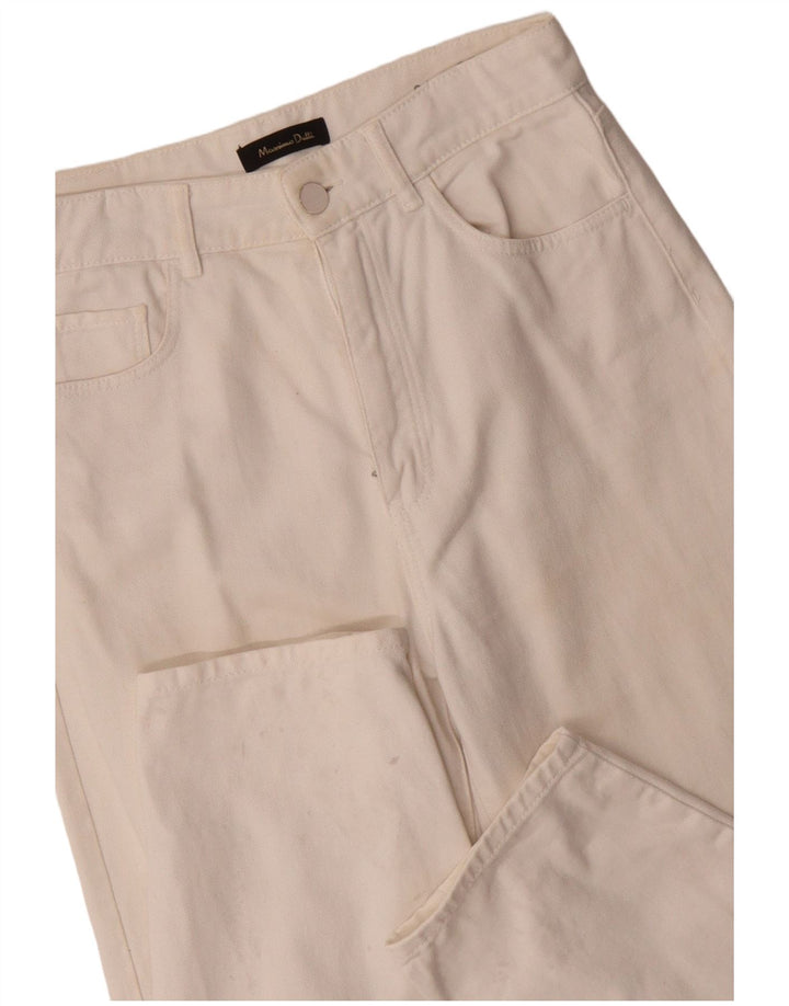 MASSIMO DUTTI Jeans affusolati a vita alta da donna EU 36 XS W26 L28 Bianco