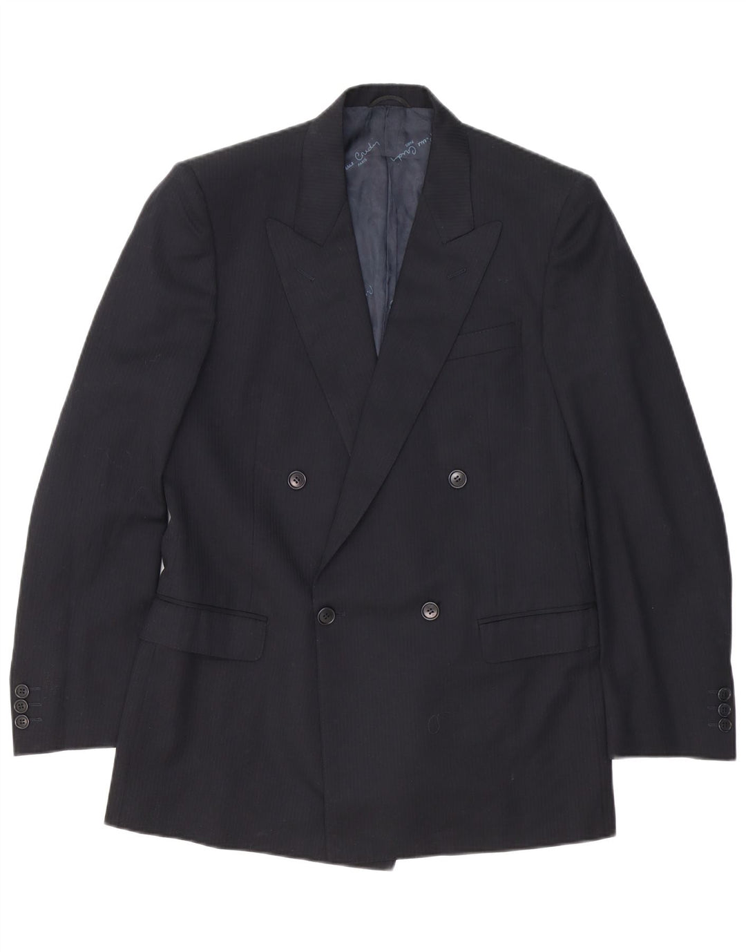 Abito 2 pezzi da uomo Pierre Cardin IT 48 medio W32 L32 gessato nero