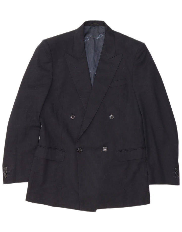 Abito 2 pezzi da uomo Pierre Cardin IT 48 medio W32 L32 gessato nero