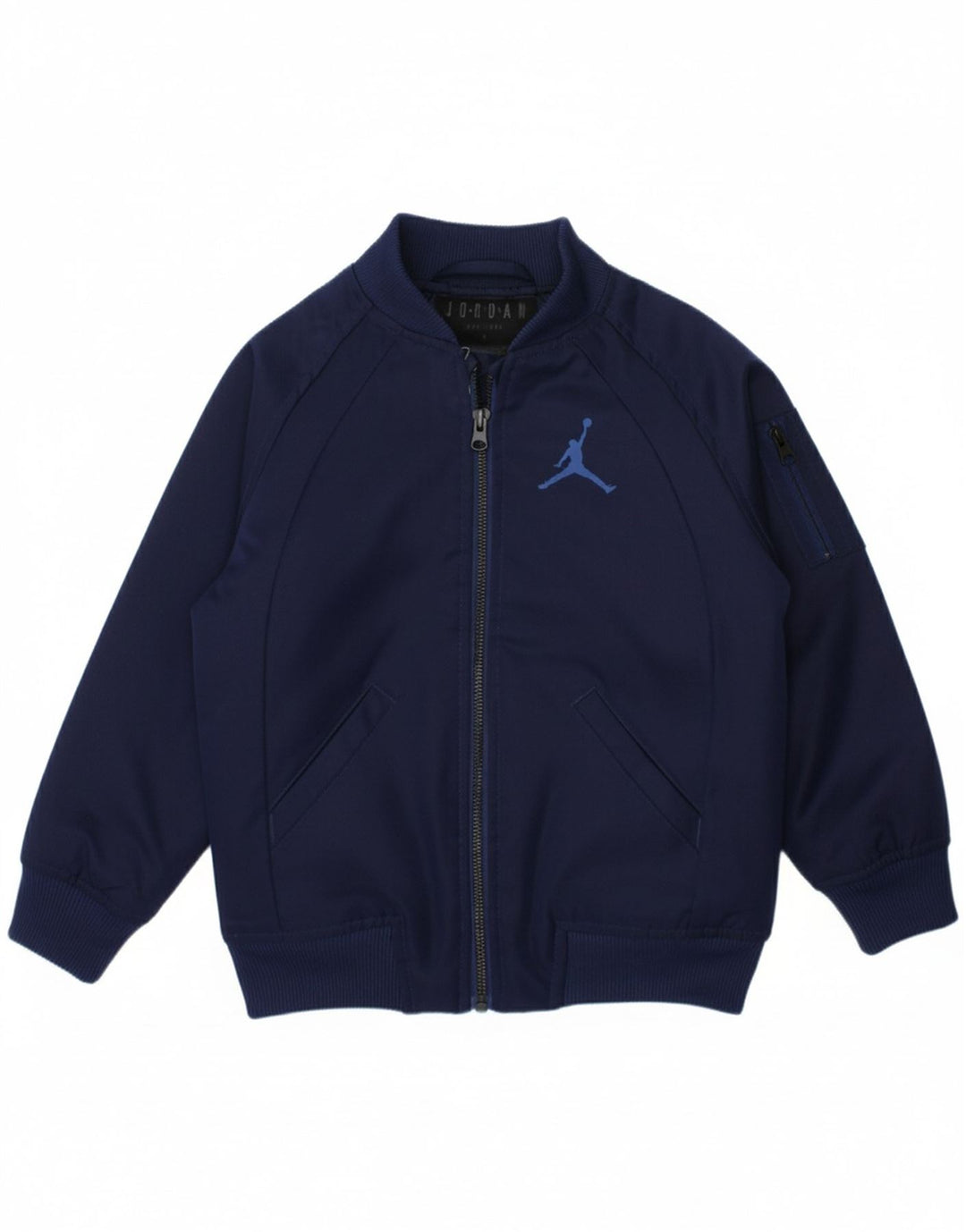 JORDAN Boys Air Graphic Bomber Jacket 4-5 Years Navy Blue Polyester
