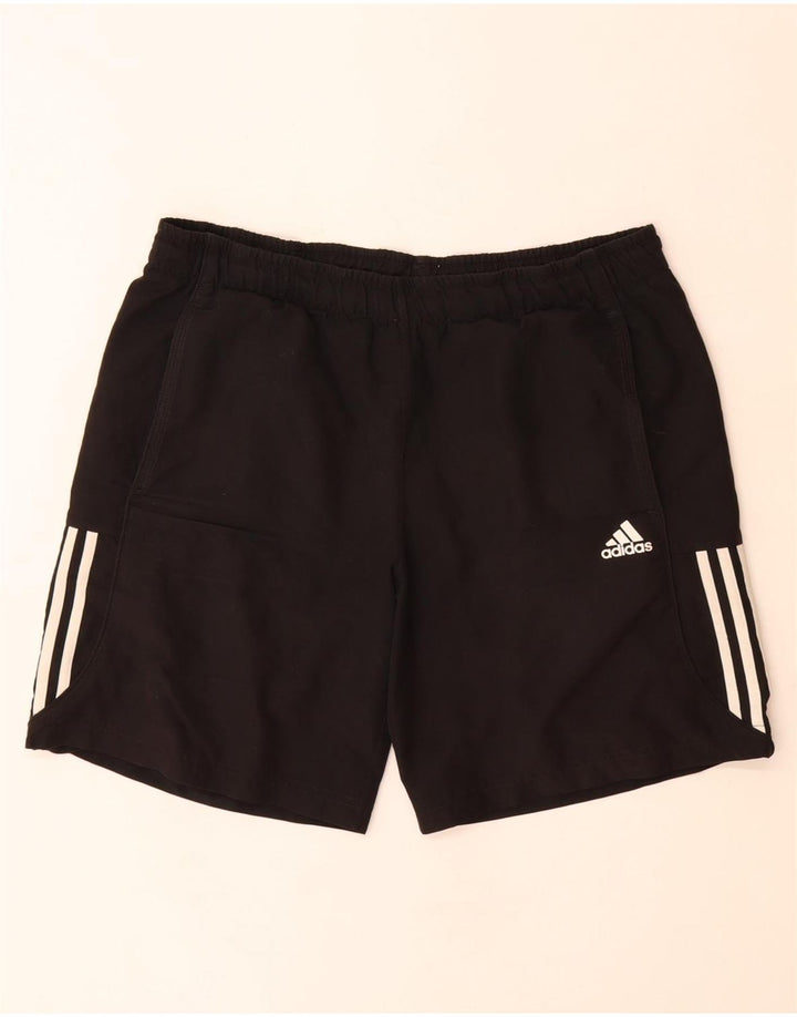Pantaloncini sportivi Adidas Climalite da uomo medio poliestere nero