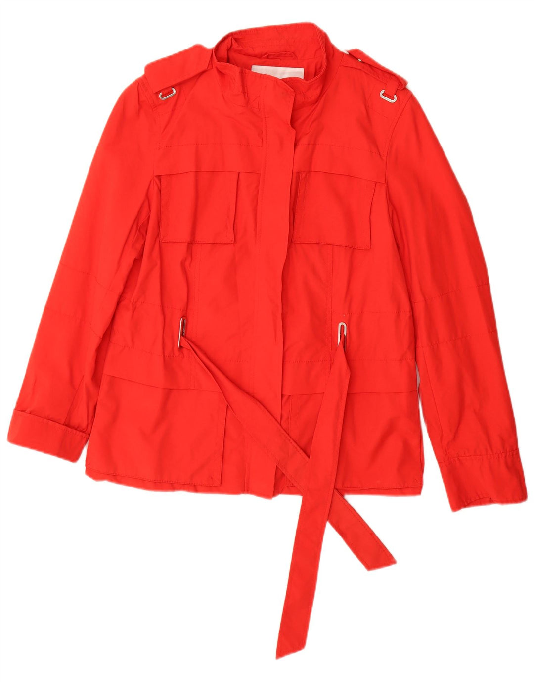 Giacca militare da donna Zara UK 14 grande in cotone rosso