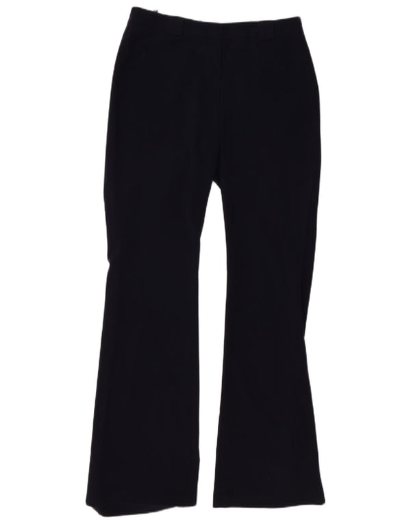 Pantaloni casual Flare da donna Marks & Spencer UK 10 Small W27 L32 Blu navy