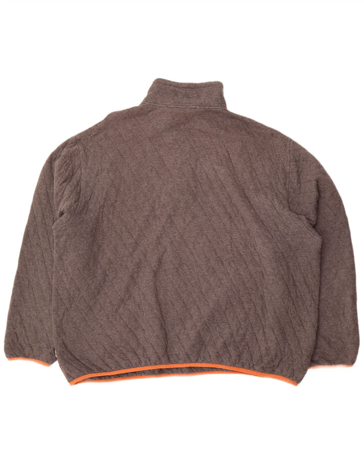 Felpa da uomo con collo abbottonato Orvis 2XL cotone grigio