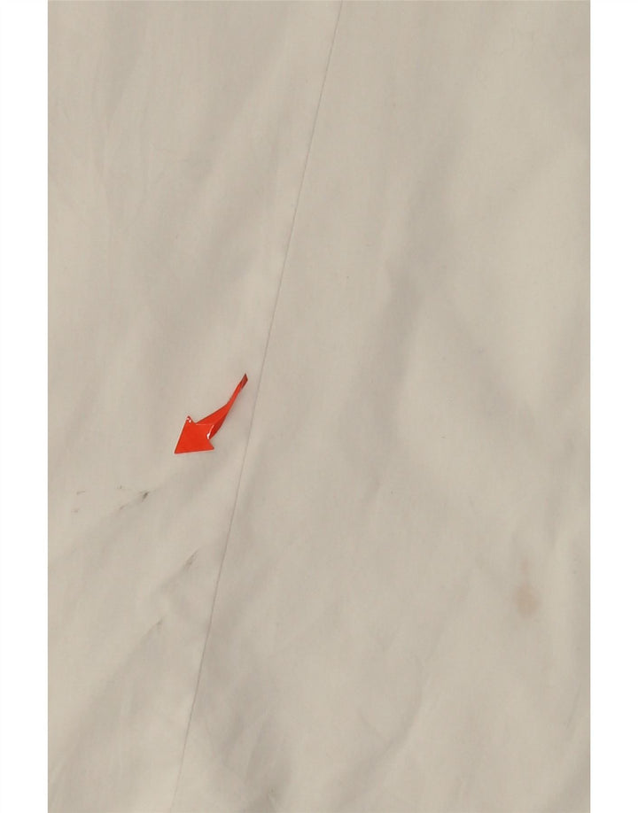 Camicetta da ragazza a maniche corte con volant sul davanti IZOD 14-15 anni grande bianca