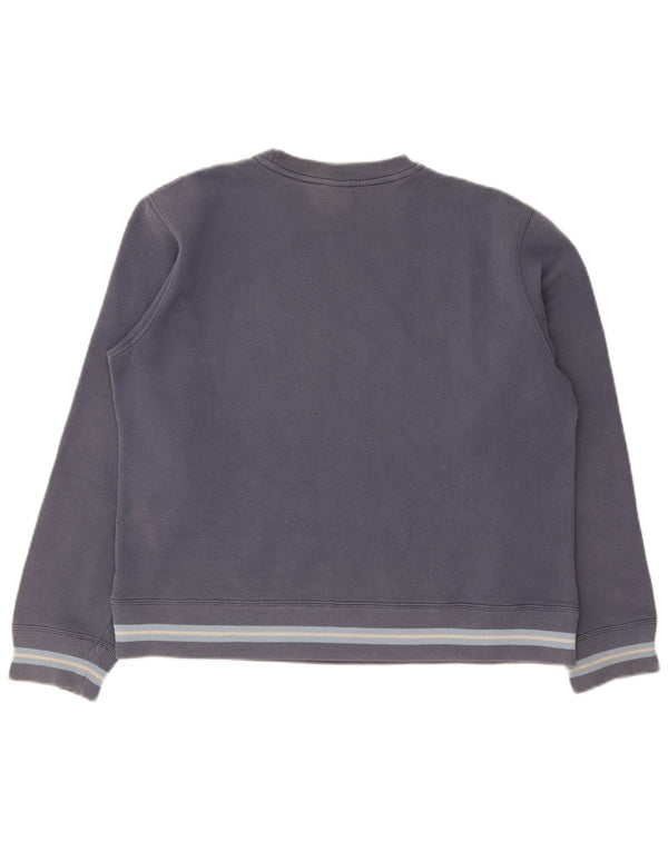 Felpa grafica da donna Lee, maglione UK 14, blocco colore blu navy medio