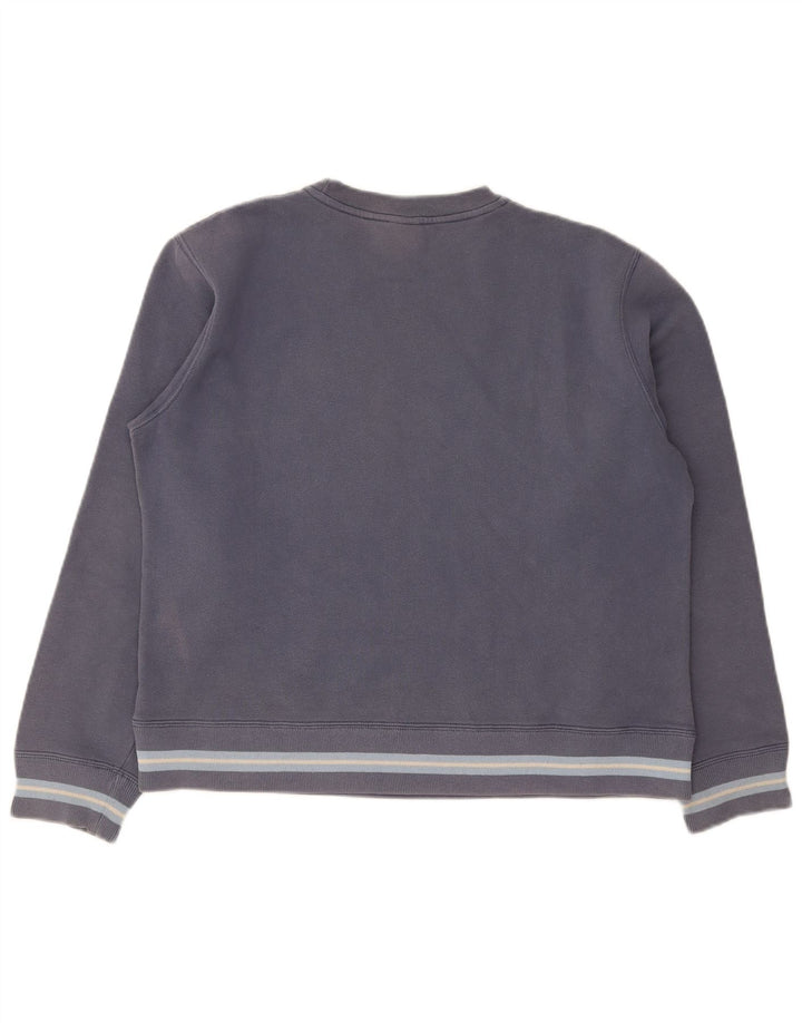 Felpa grafica da donna Lee, maglione UK 14, blocco colore blu navy medio
