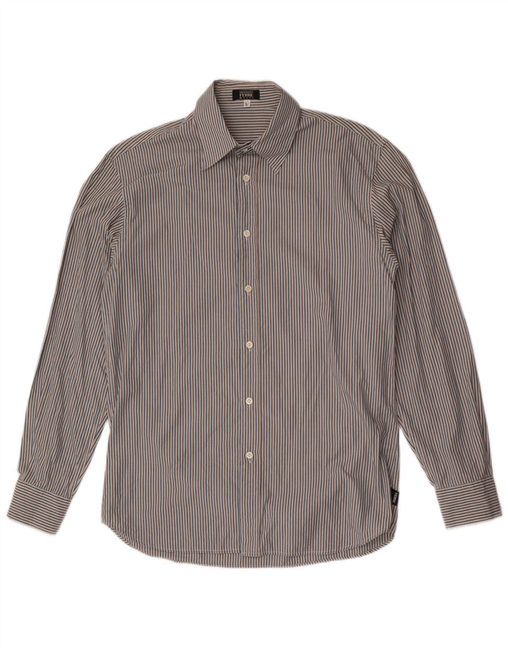 Gianfranco Ferre Camicia Uomo Large Gessato Multicolore