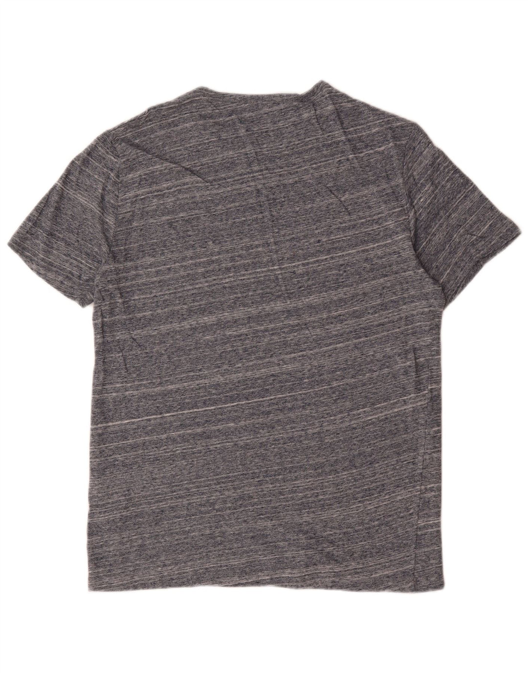 T-shirt da uomo Reiss Top in cotone a righe grigio medio