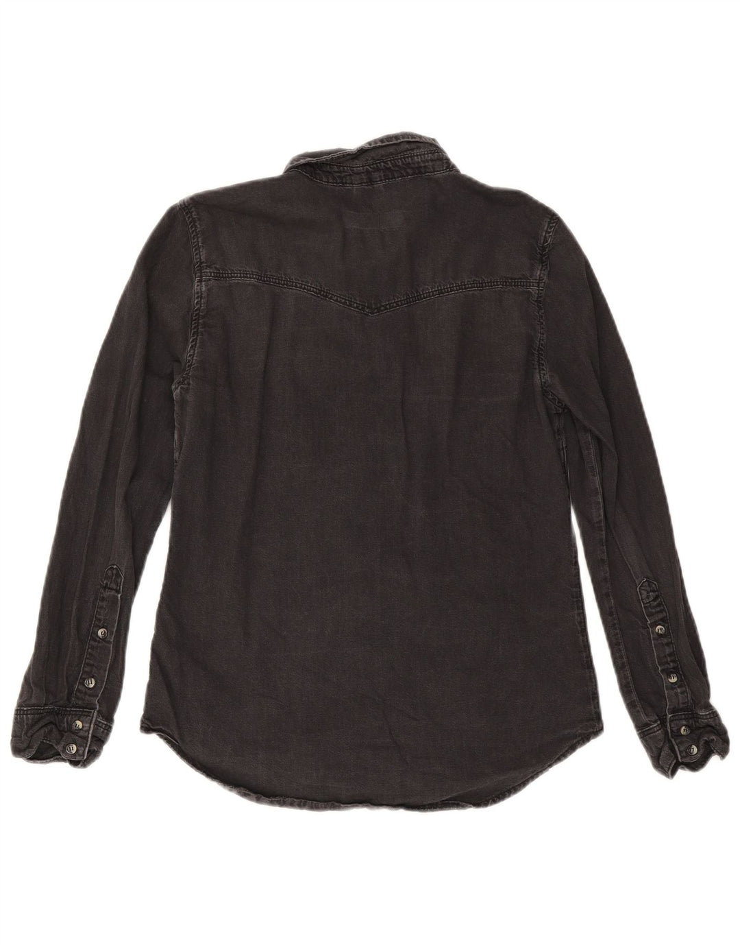 Camicia di jeans da donna Topshop UK 12 cotone nero medio