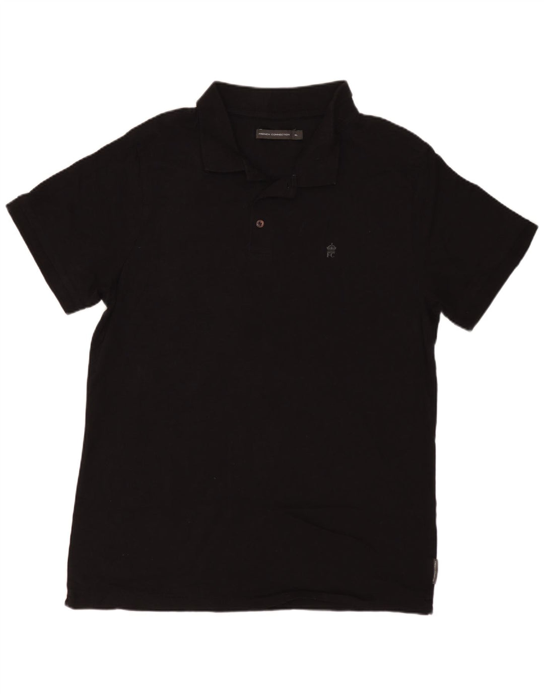 Polo da uomo FRENCH CONNECTION XL in cotone nero