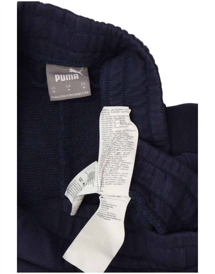 Pantaloncini sportivi grafici da uomo Puma medi in cotone blu navy