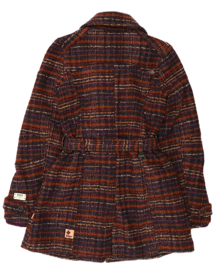 Soprabito da donna KHUJO UK 10 piccolo poliestere a quadri multicolore
