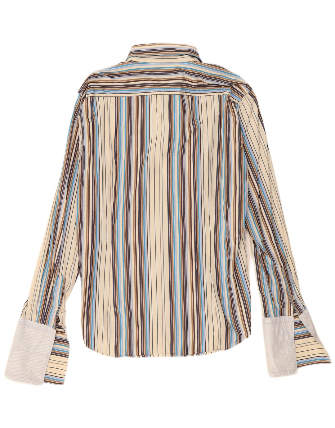 Camicia formale da uomo Ted Baker taglia 4 grande cotone a righe multicolore