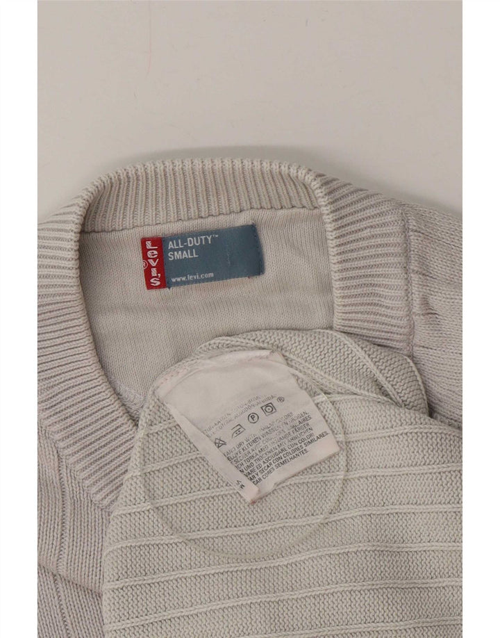 Levi's Uomo Maglione con scollo a V piccolo in cotone grigio