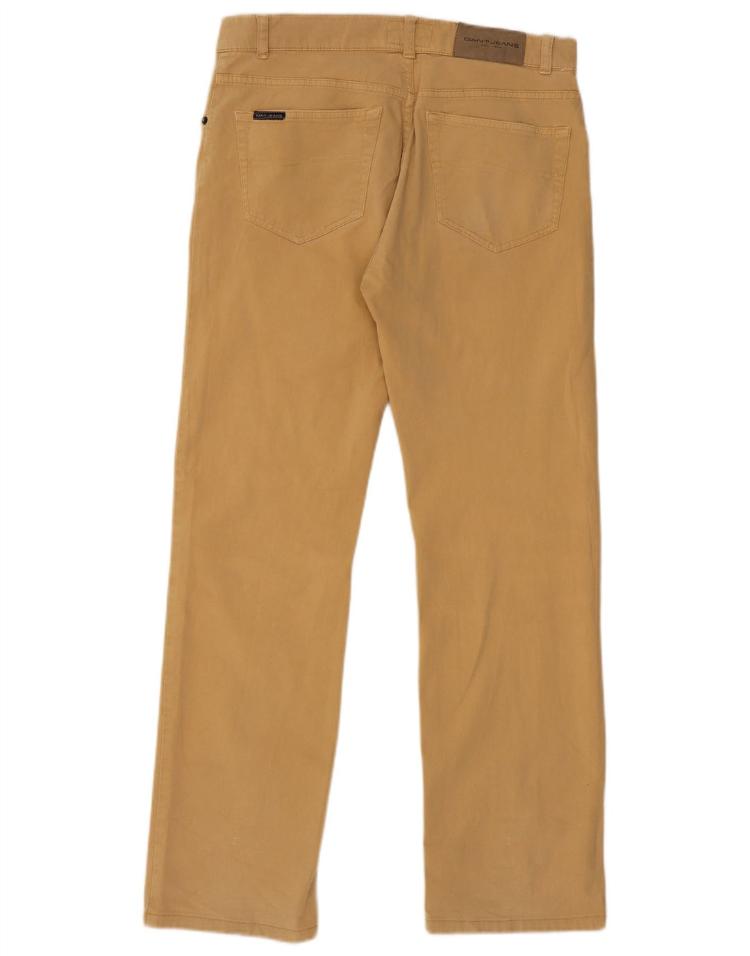 Pantaloni casual dritti da uomo GANT W32 L31 in cotone beige
