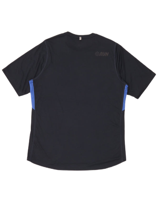T-shirt Nike Dri Fit da uomo, taglia grande, color block blu navy