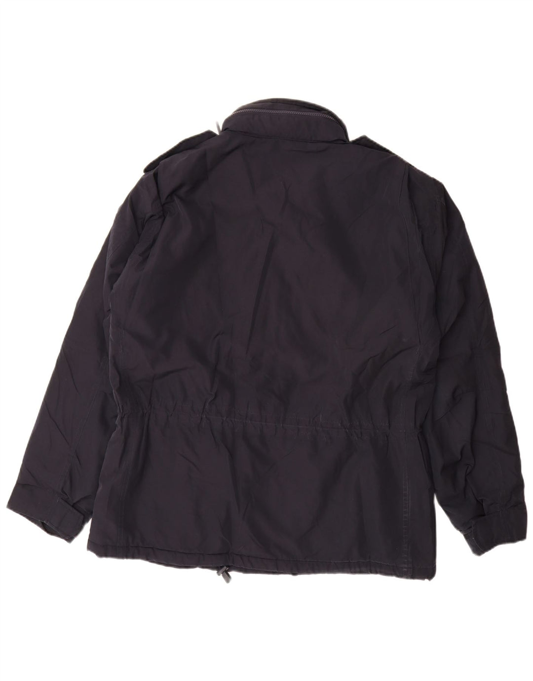 Giacca militare con cappuccio da uomo Alberto Aspesi UK 40 Large Poliestere blu navy