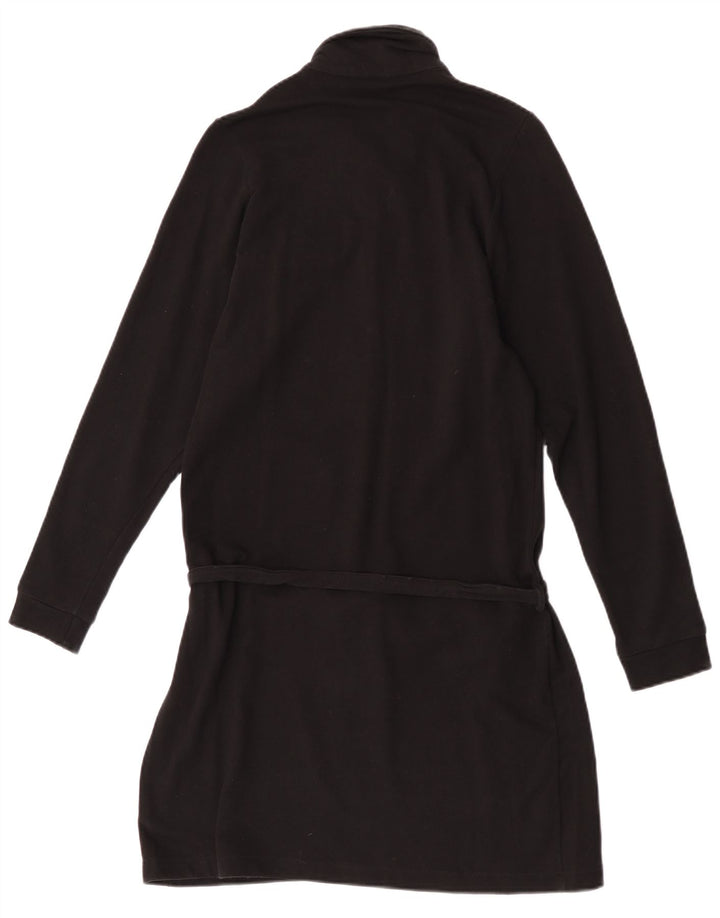 Abito polo da donna a maniche lunghe Lacoste taglia 40 cotone medio nero