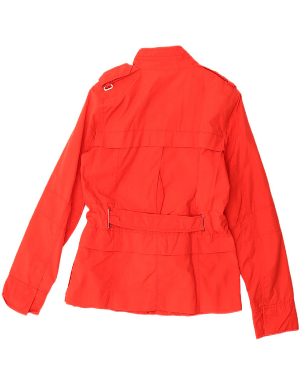 Giacca militare da donna Zara UK 12 rosso medio in cotone