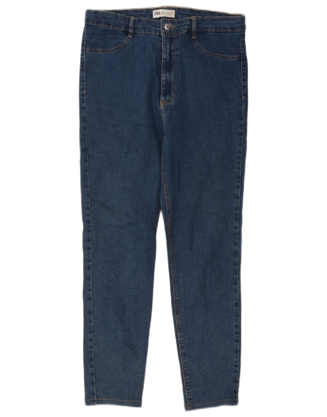 Jeans slim da donna Zara EU 44 XL W34 L25 Blu