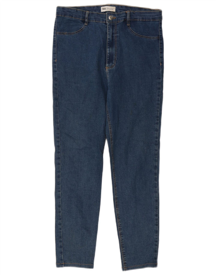Jeans slim da donna Zara EU 44 XL W34 L25 Blu