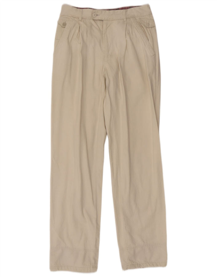 Pantaloni da abito dritti da uomo POP 84 W30 L32 bianco sporco