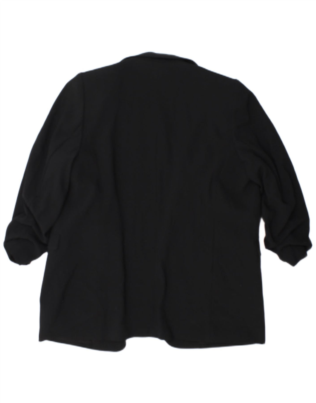 Giacca blazer aperta da donna Marks & Spencer con maniche a 3/4 UK 18 XL Nera