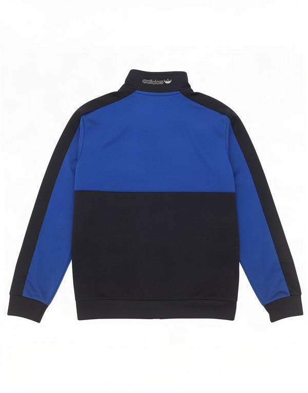 Giacca da ginnastica grafica da ragazzo Adidas 9-10 anni Blu Colourblock