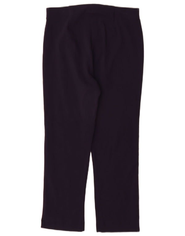 Pantaloni corti regolari da donna M&Co UK 10 piccoli W26 L25 viscosa blu navy