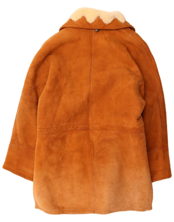 Cappotto in shearling vintage da donna EU 44 XL Shearling marrone