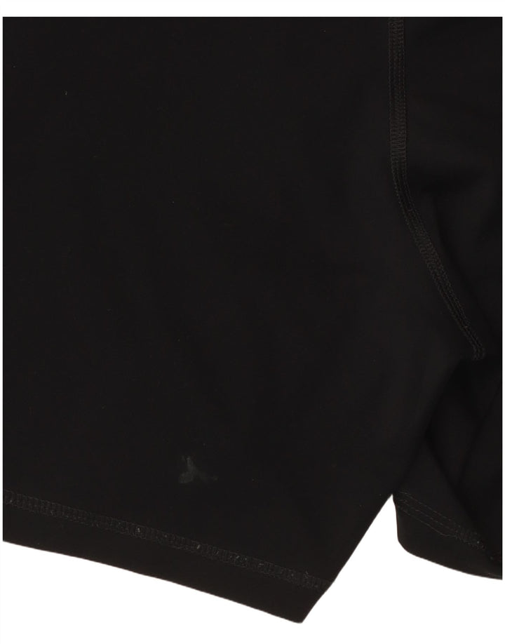Pantaloncini sportivi Nike Dri Fit Graphic da donna UK 12 Medium Nero Poliestere