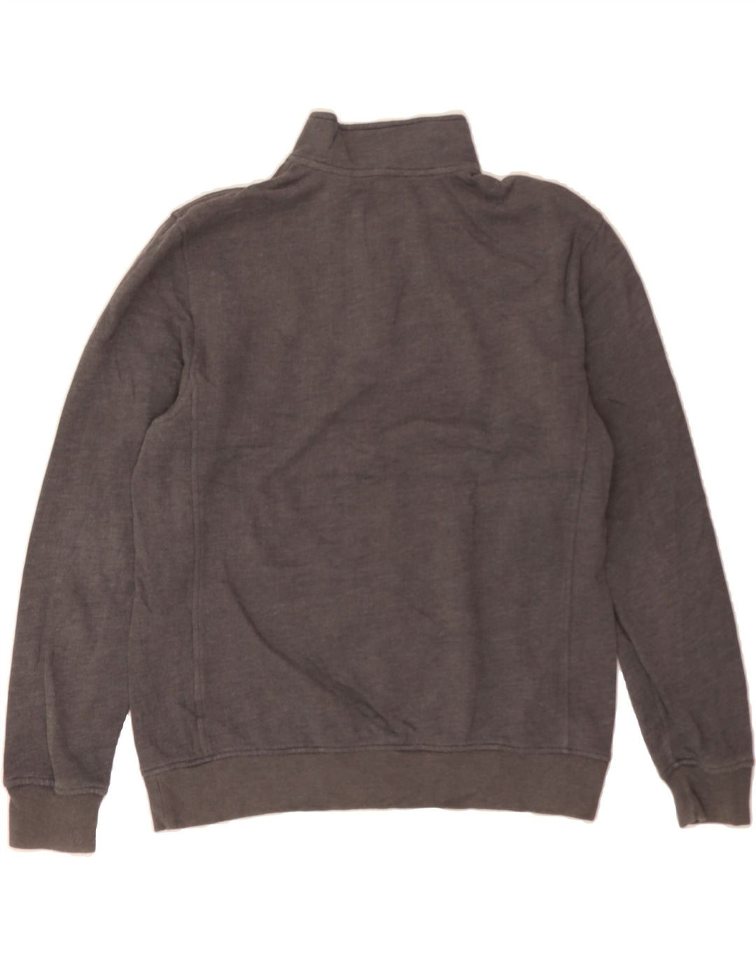 IZOD Mens Zip Neck Sweatshirt Jumper Medium Grey Cotton Vintage Izod and Second-Hand Izod from Messina Hembry 