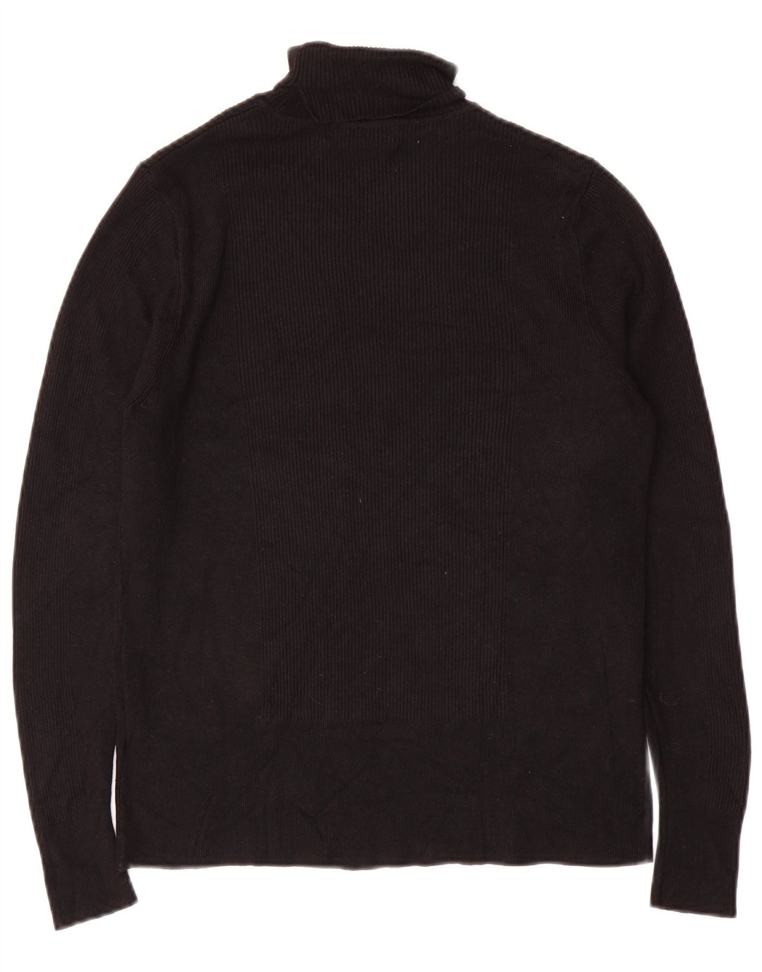 Maglione maglione a collo alto da donna Marks & Spencer UK 18 XL viscosa nera