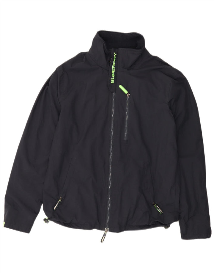 Giacca a vento da uomo The Windhiker SUPERDRY UK 38 medio blu navy