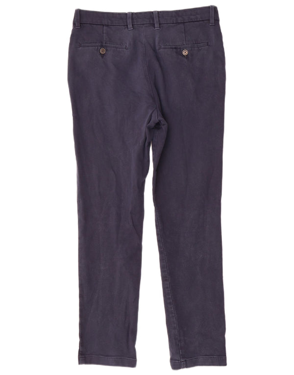 Pantaloni chino slim fit autografi da uomo Marks & Spencer W32 L29 blu navy