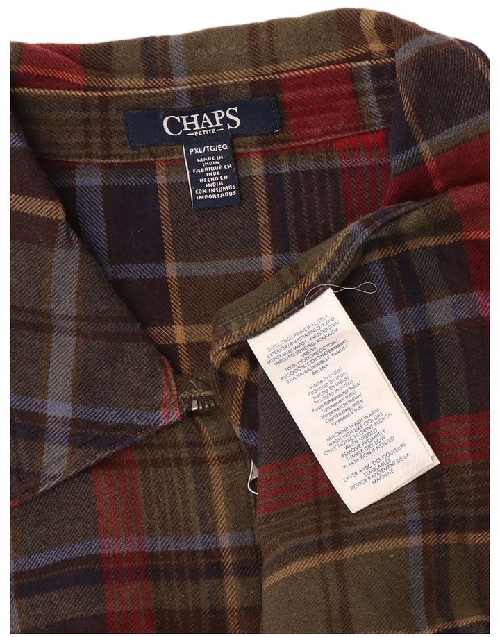 Camicia in flanella da donna CHAPS UK 18 XL Cotone a quadri multicolore