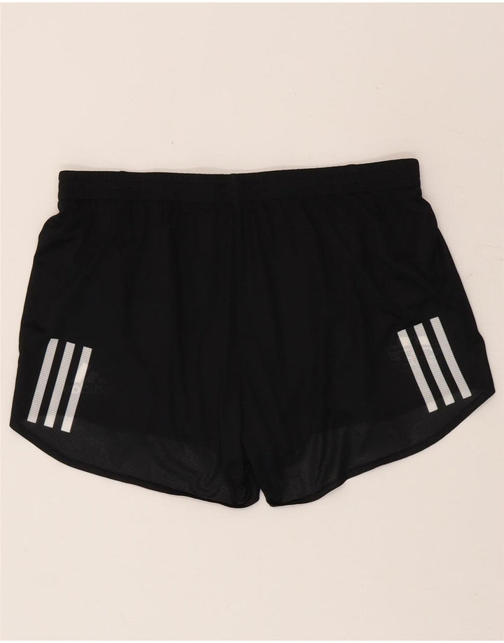 Pantaloncini sportivi grafici Adidas da donna UK 12/14 poliestere nero medio