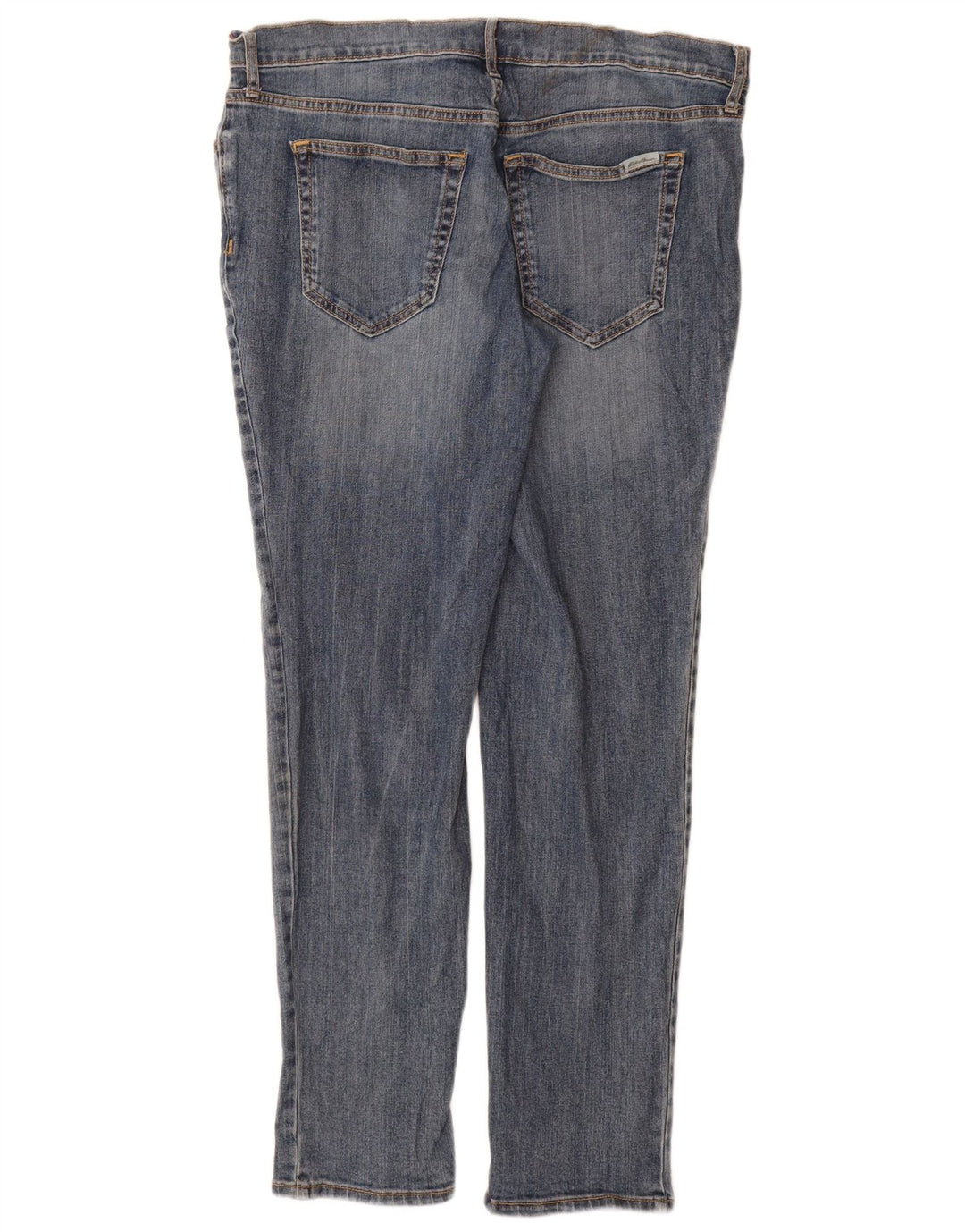 Jeans slim da donna Eddie Bauer US 10 Large W32 L30 cotone blu