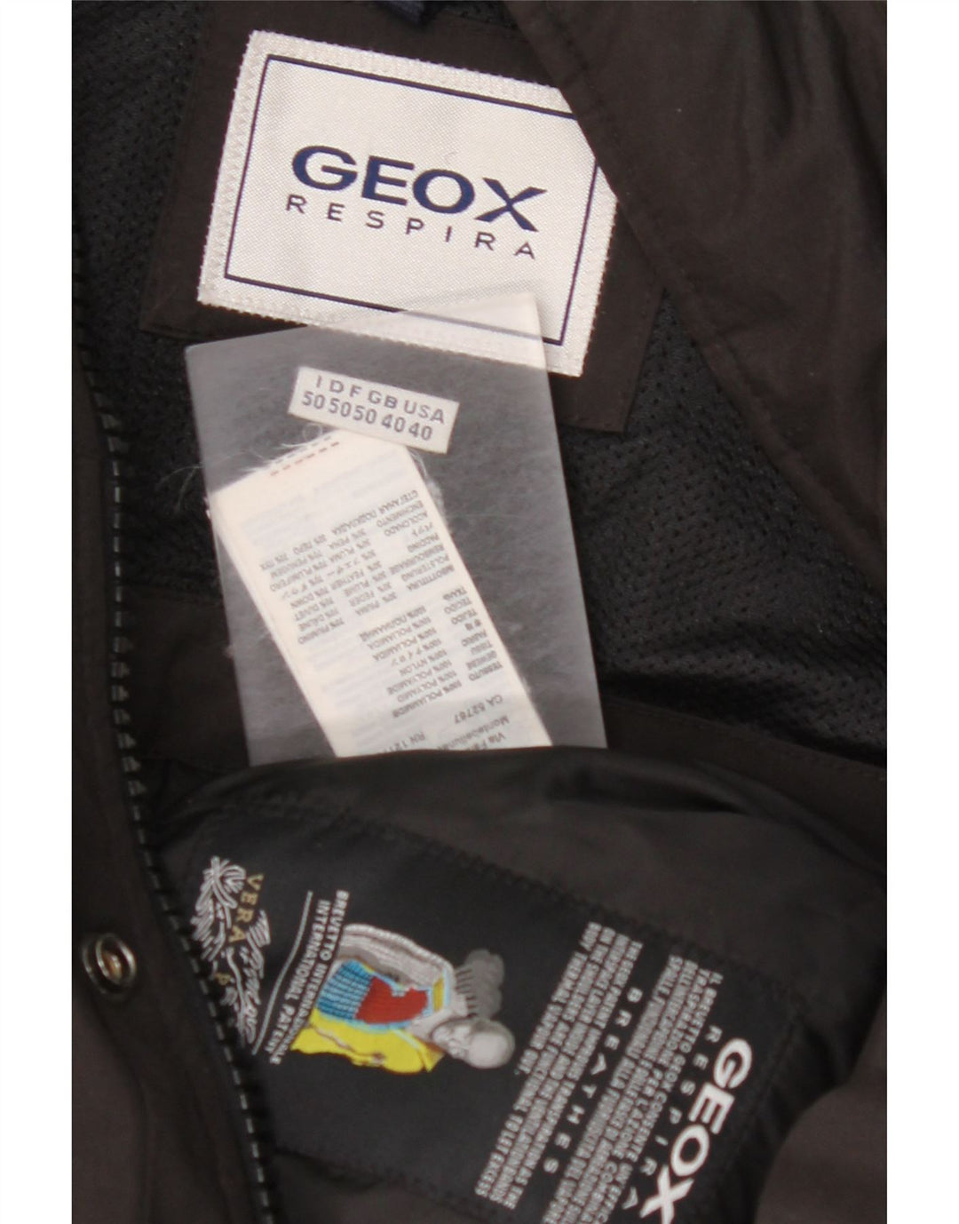 Giacca imbottita da uomo GEOX UK 40 Large nera in poliammide