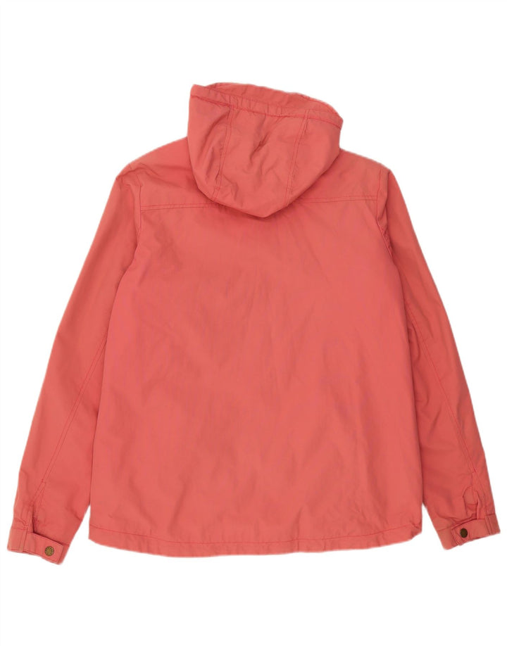 Giacca a vento con cappuccio da donna Fat Face UK 12 Nylon rosa medio