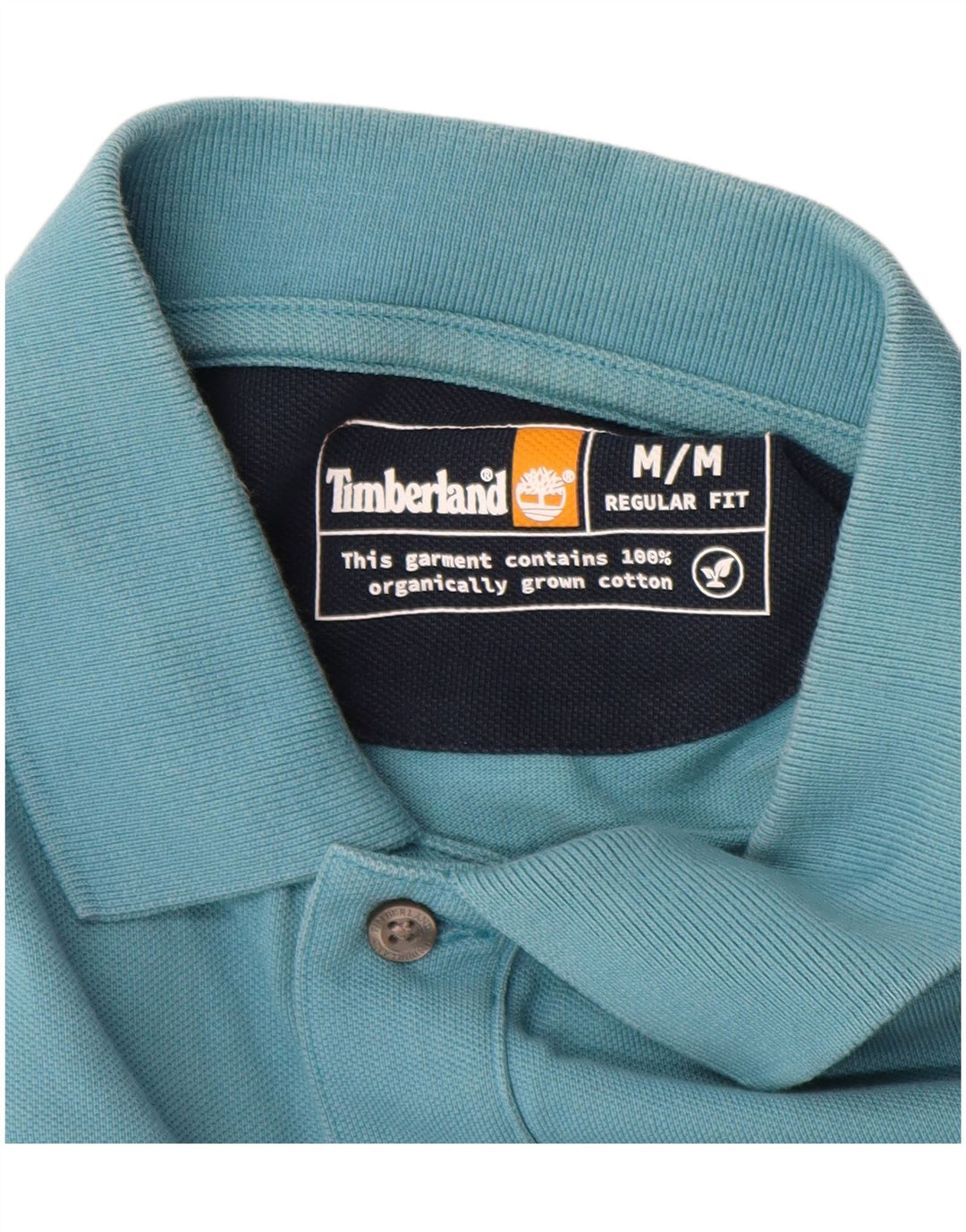 Polo Timberland da uomo vestibilità regolare in cotone blu medio